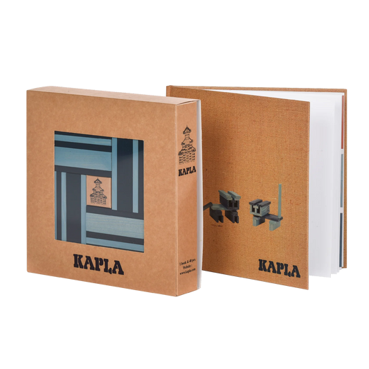 Kapla - Book and Colours (Light Blue/Dark Blue)