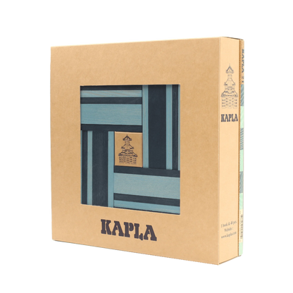 Kapla - Book and Colours (Light Blue/Dark Blue)