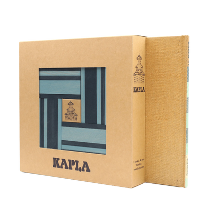 Kapla - Book and Colours (Light Blue/Dark Blue)