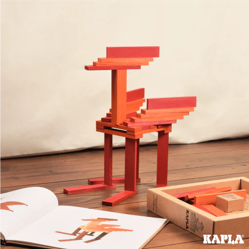 Kapla - Book and Colours (Red/Orange)