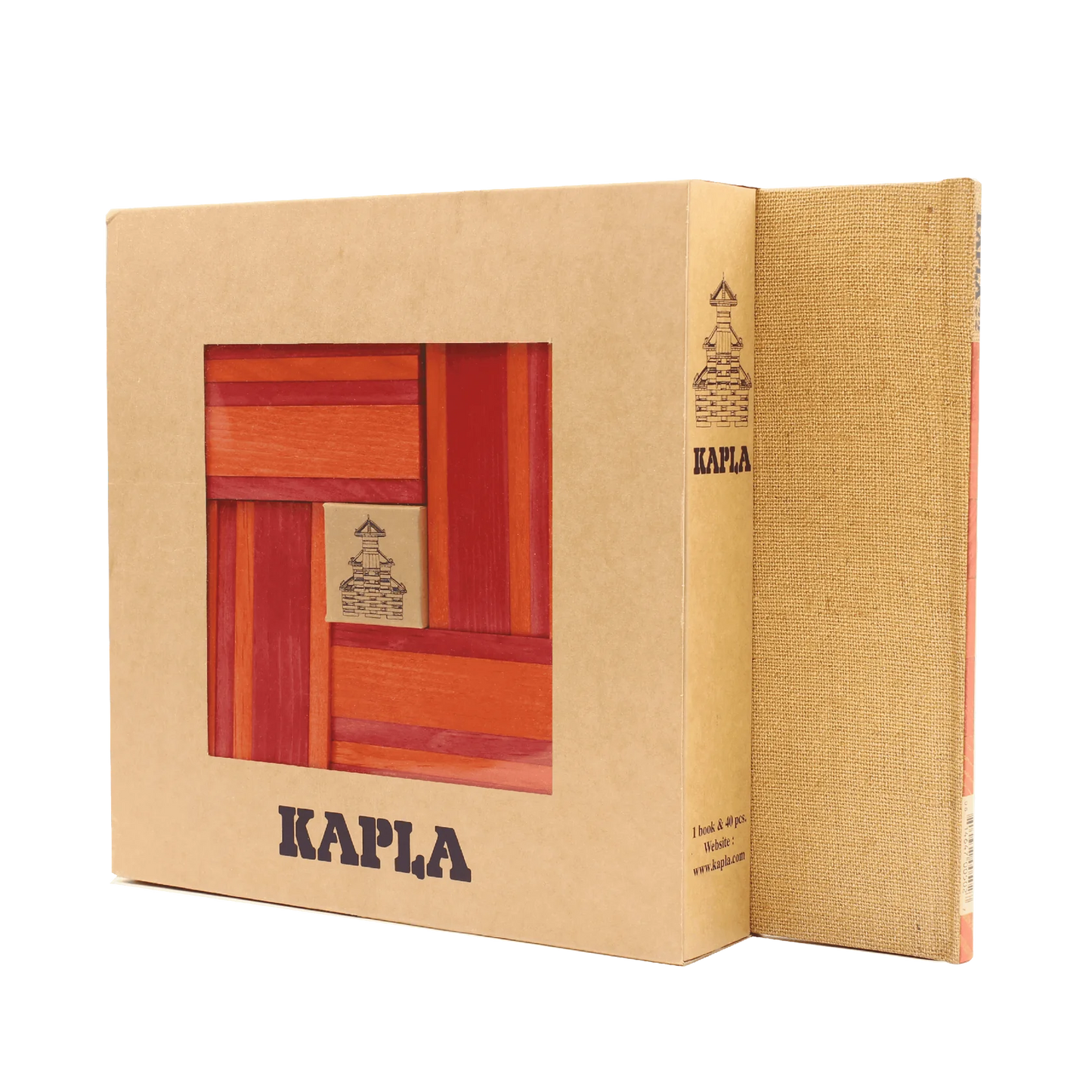 Kapla - Book and Colours (Red/Orange)