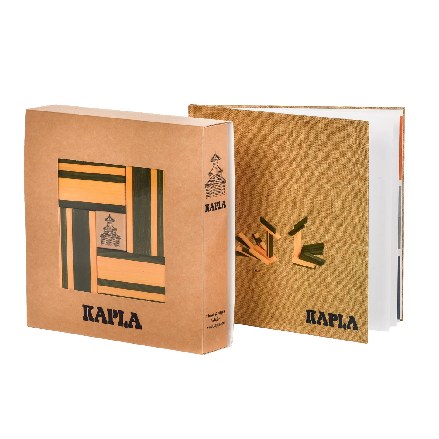 Kapla - Book and Colours (Yellow/Green)