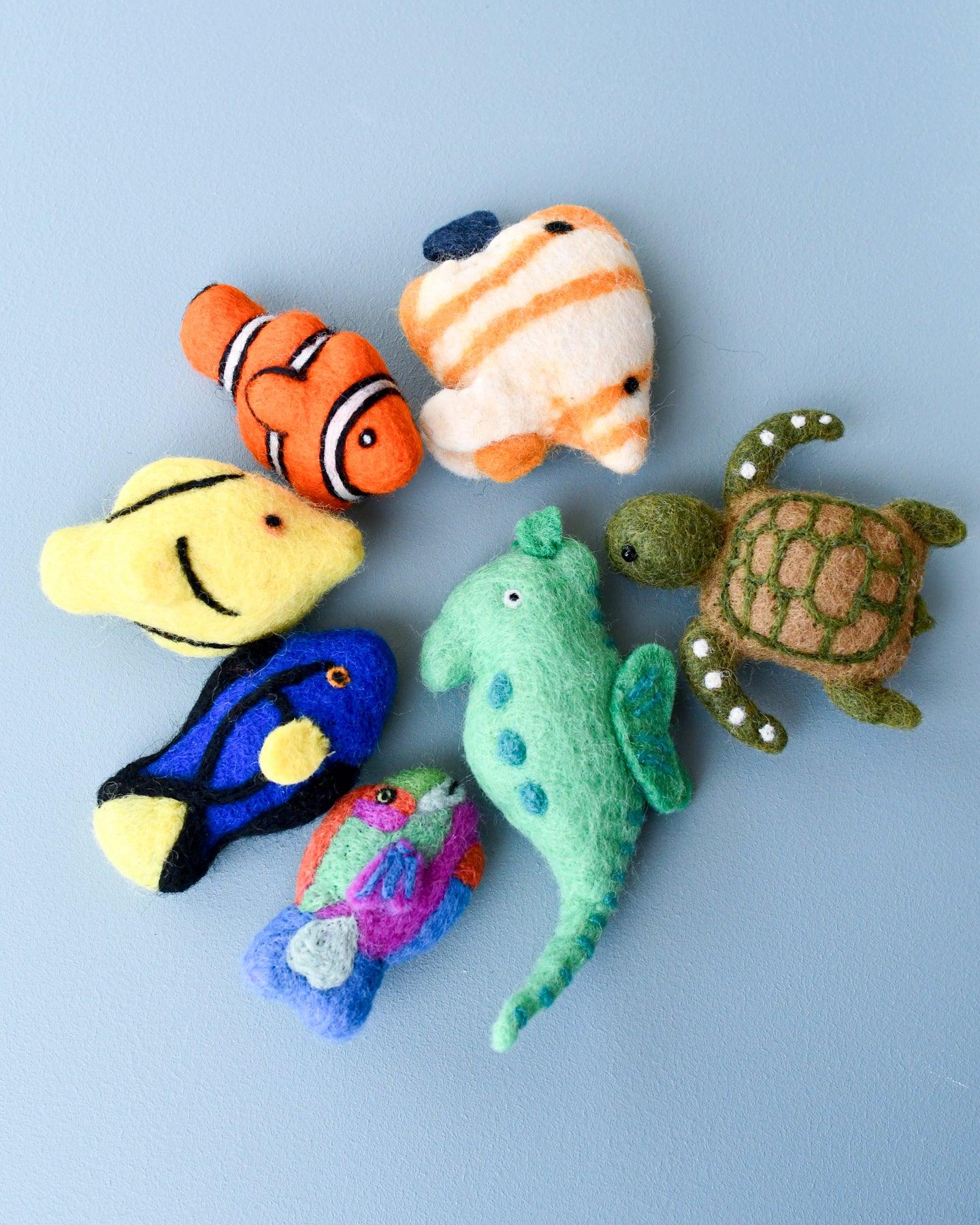 Felt Coral Reef Fish Toys Set