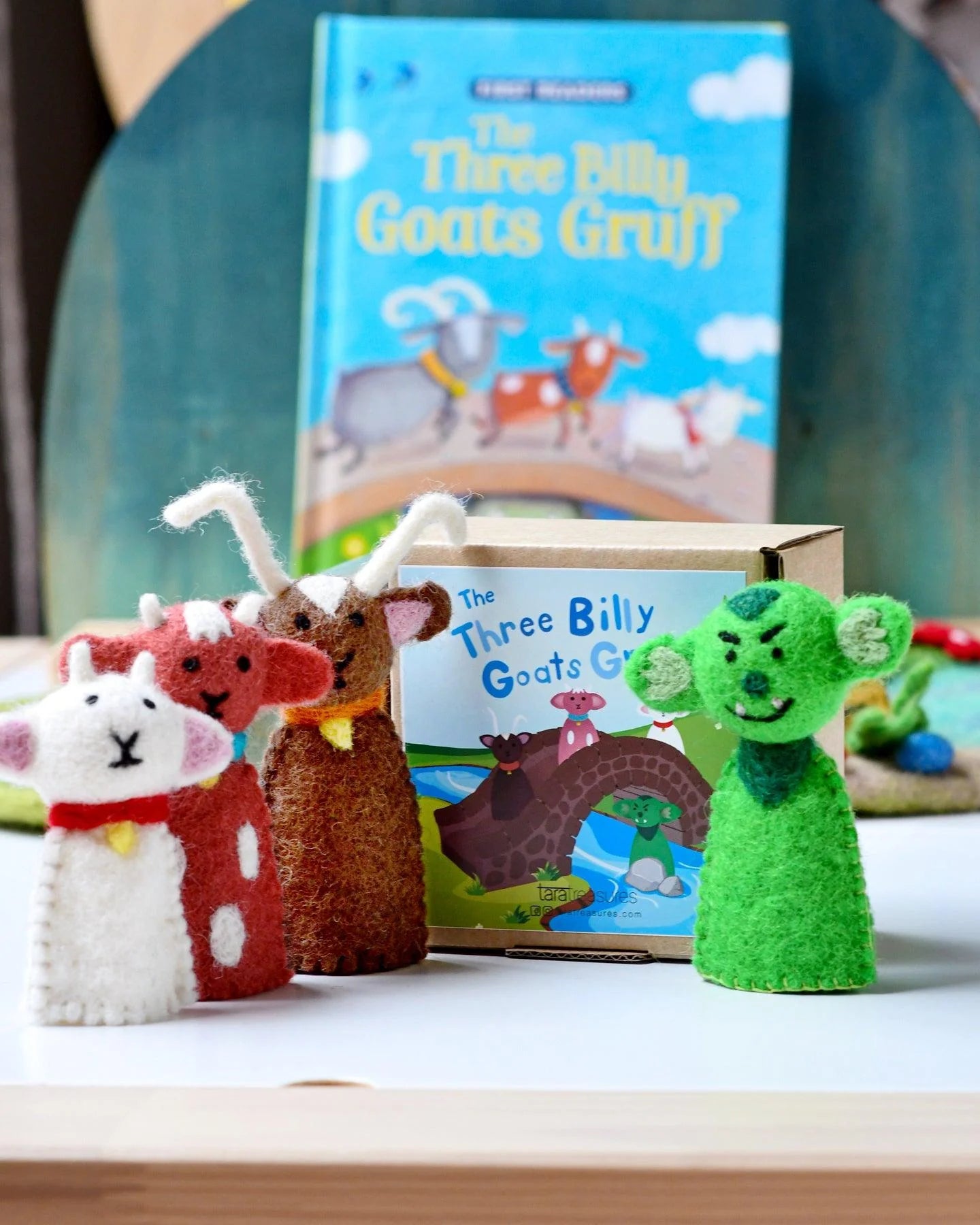 Three Billy Goats Gruff - Finger Puppet Set