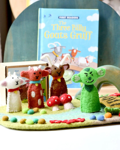 Three Billy Goats Gruff - Finger Puppet Set