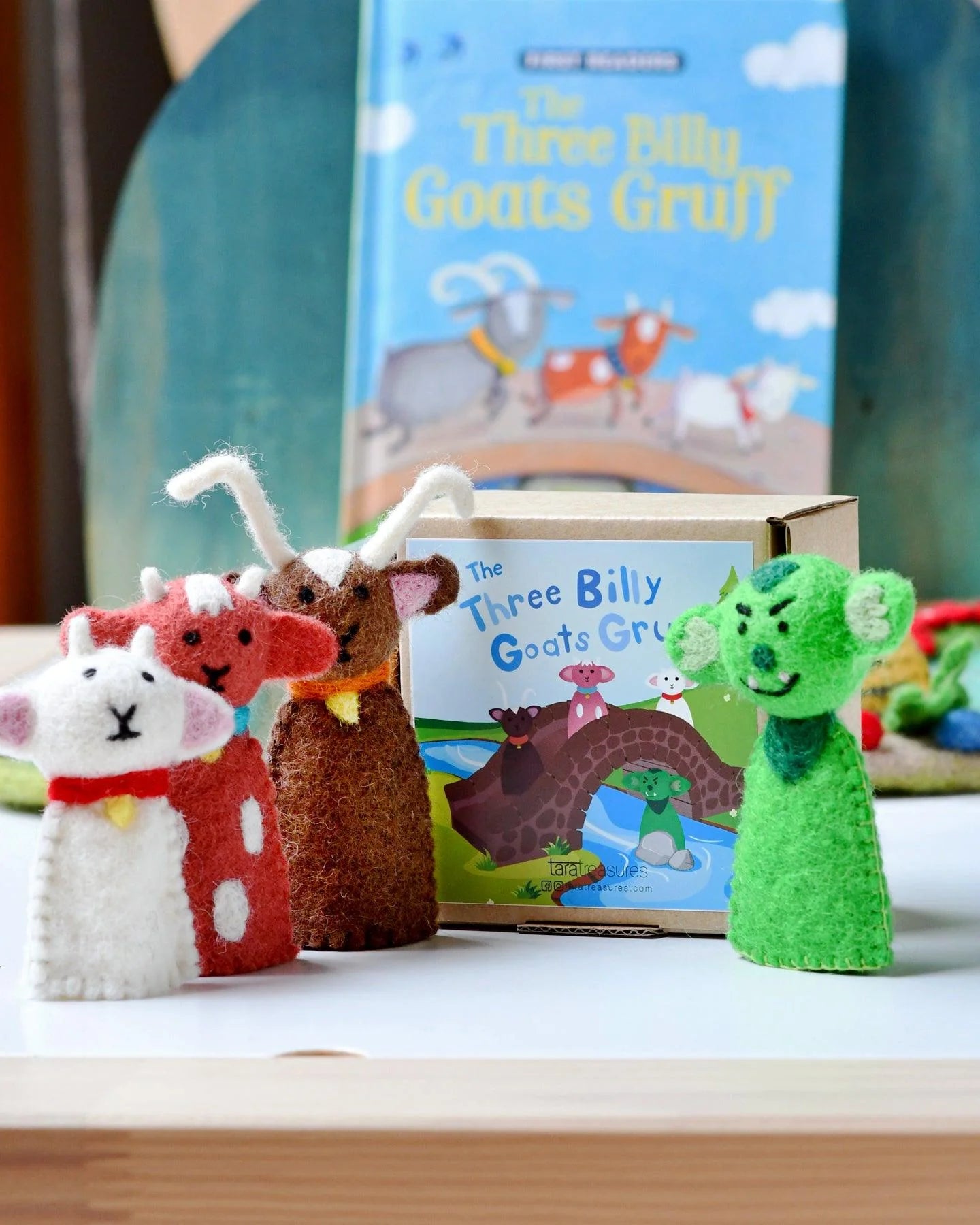 Three Billy Goats Gruff - Finger Puppet Set