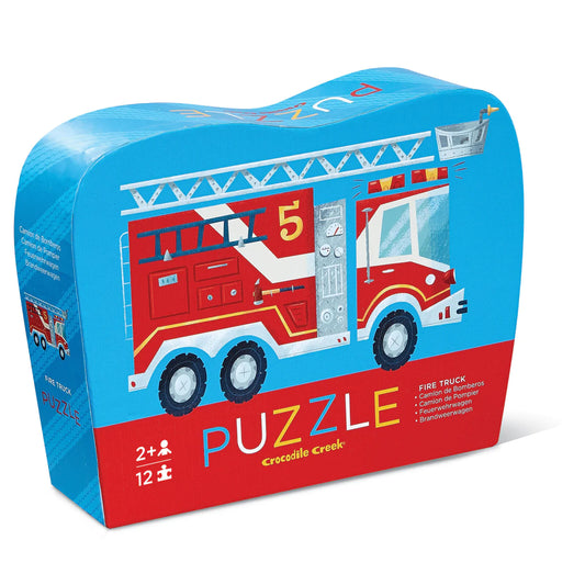 Mini Puzzle 12pc - Fire Truck