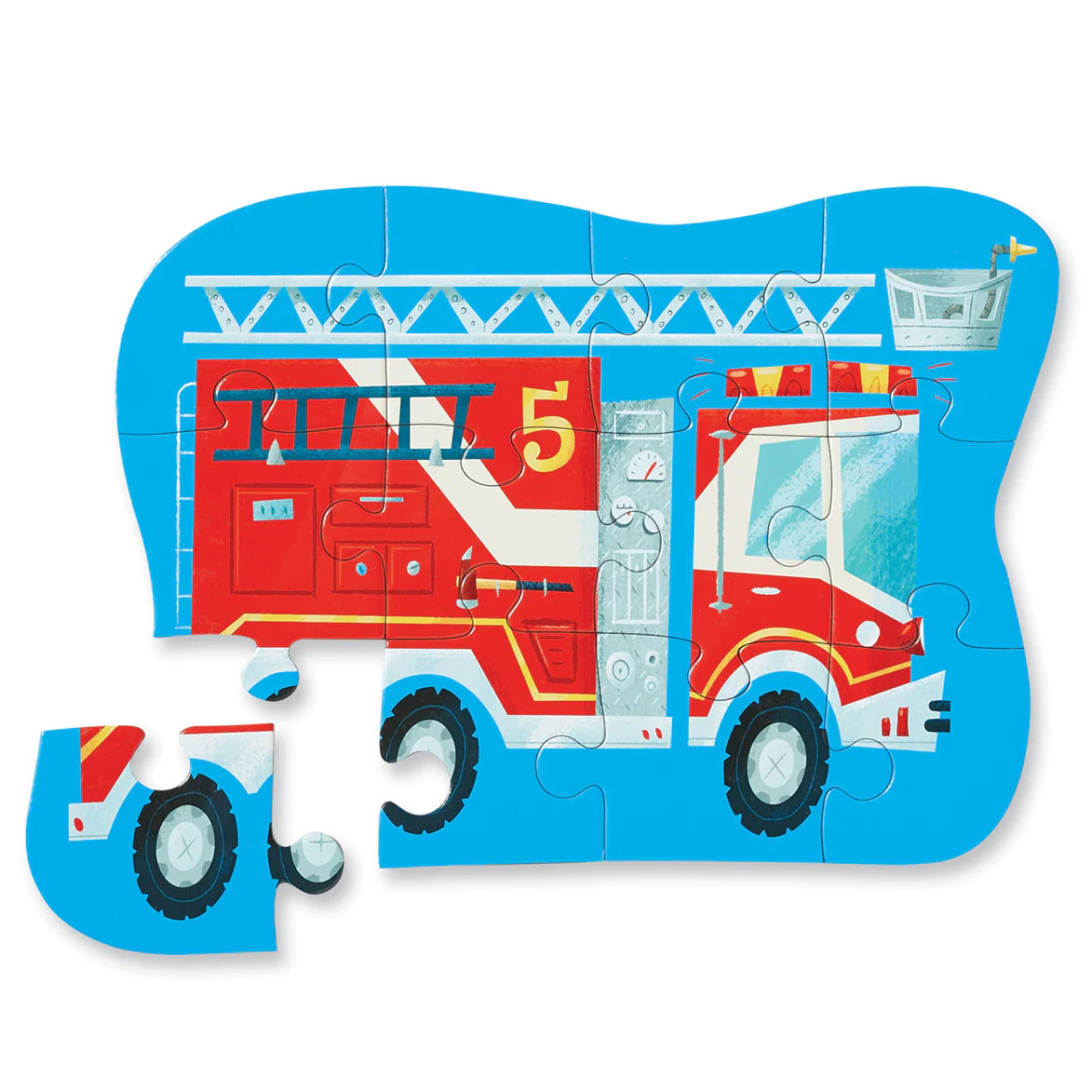 Mini Puzzle 12pc - Fire Truck