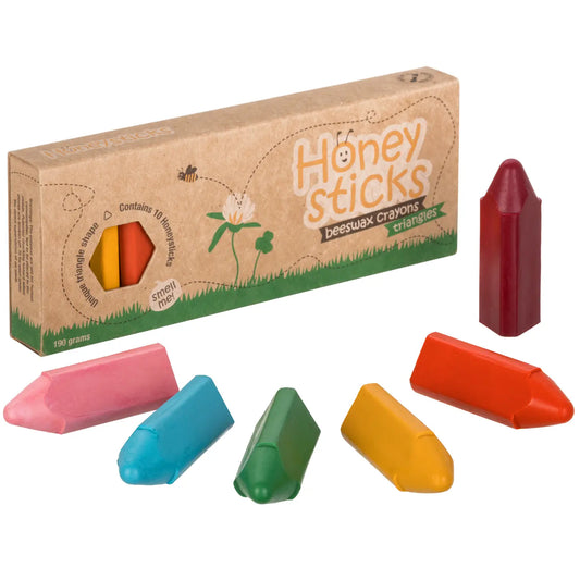 Honeysticks Triangles Beeswax Crayons - 10 pack