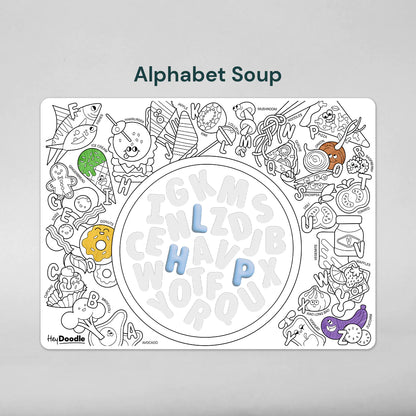 Hey Doodle Sensory Mat - Alphabet Soup