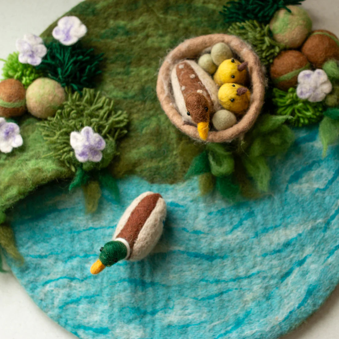 GUS + MABEL- Featherfloat Pond Felt Mat