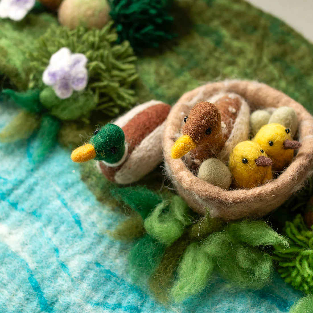 GUS + MABEL- Featherfloat Pond Felt Mat