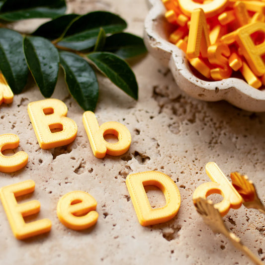 GUS + MABEL- Sensory Sprinkles (Gold Alphabet)