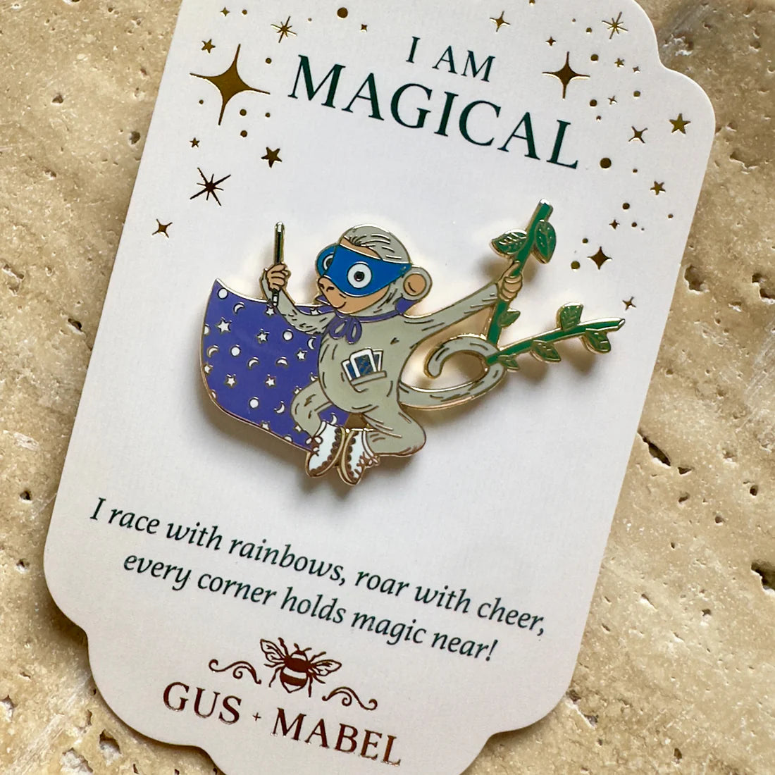 GUS + MABEL Positivity Pins