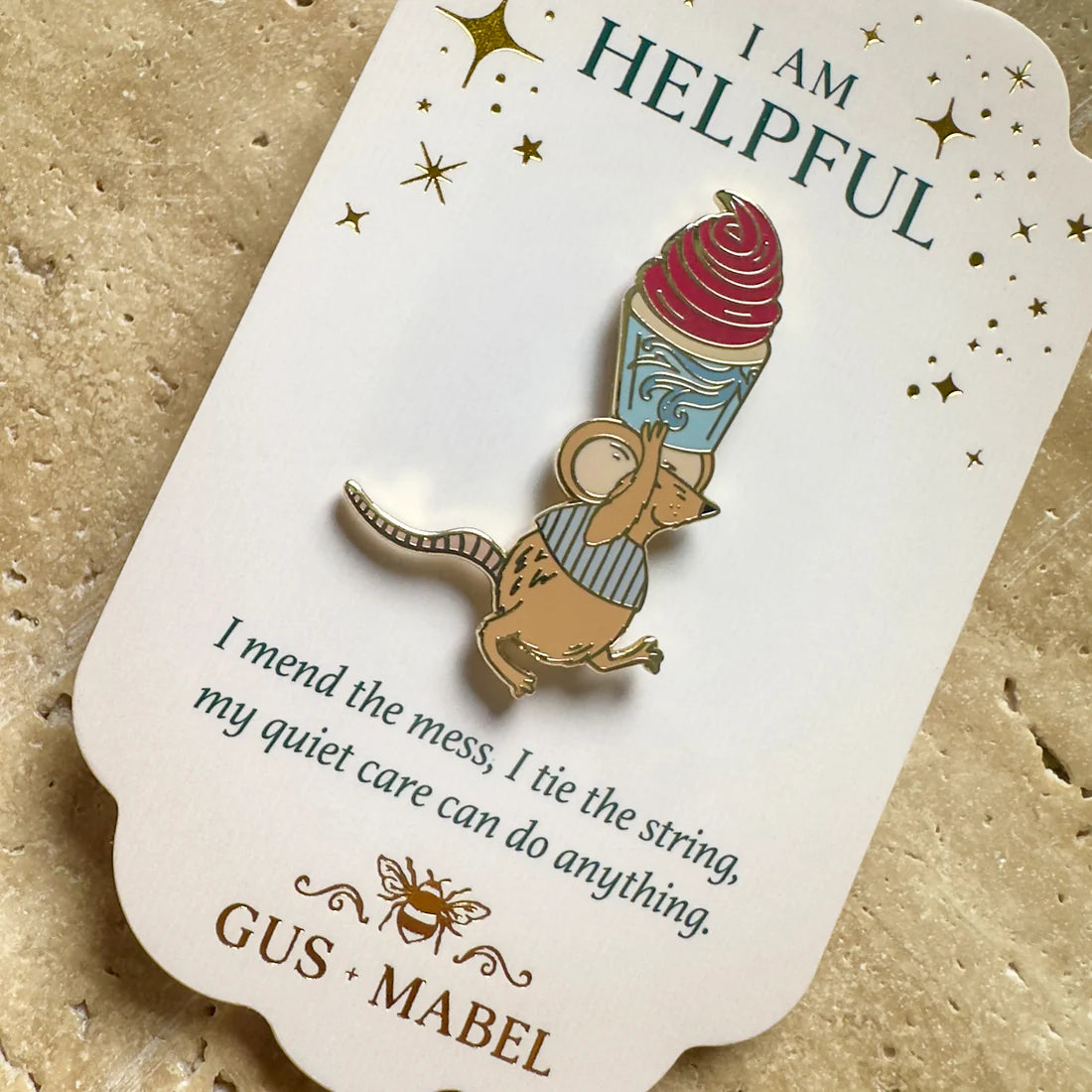 GUS + MABEL Positivity Pins