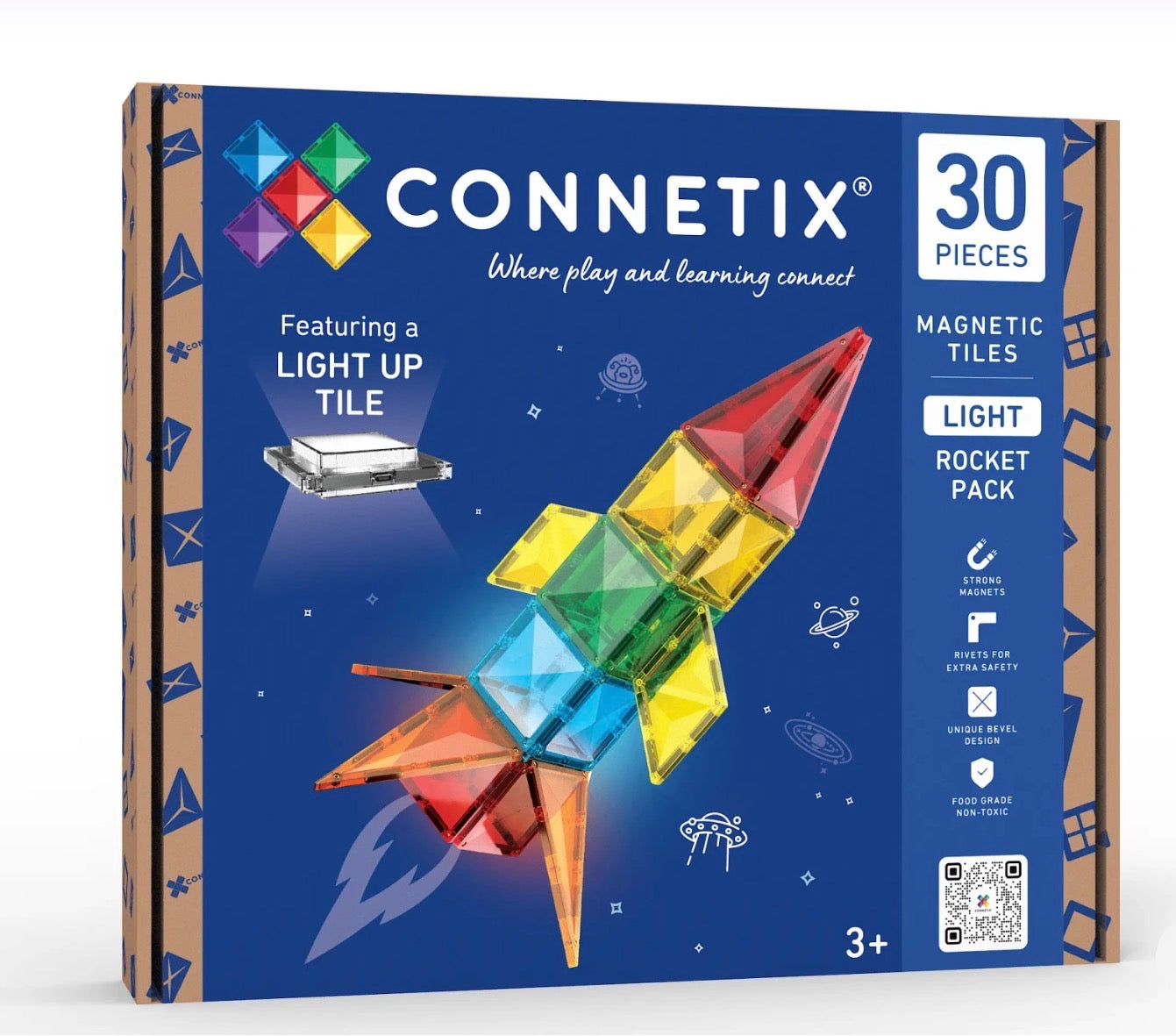 30 pc Light Rocket Pack - Connetix Tiles