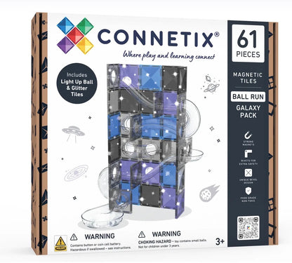 61 pc Ball Run Galaxy Pack - Connetix Tiles