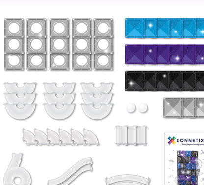 61 pc Ball Run Galaxy Pack - Connetix Tiles