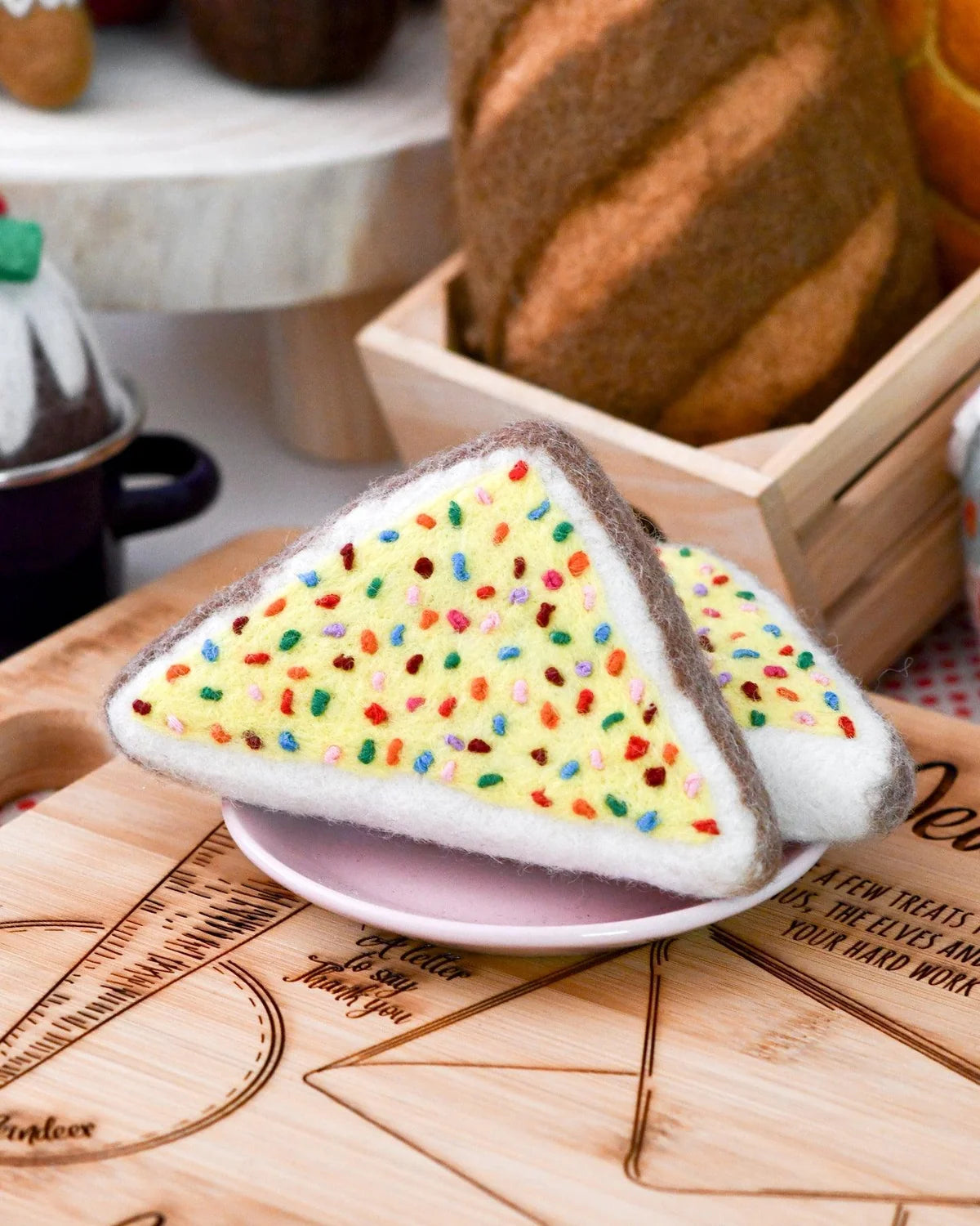 FELT FAIRY BREAD (SET OF 2)