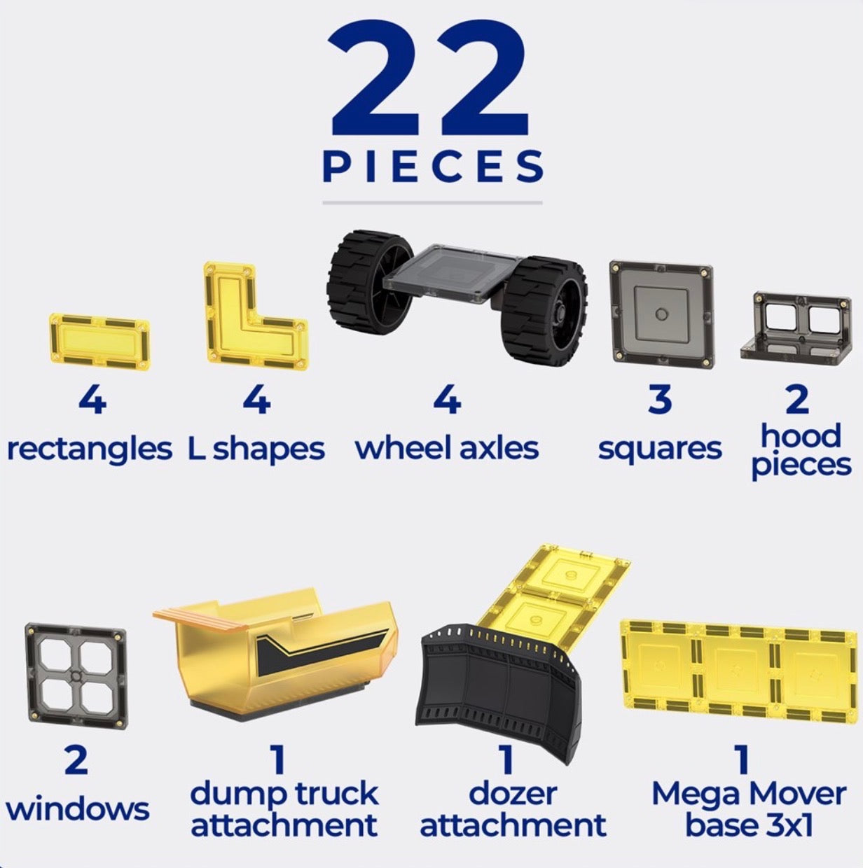 22 Piece Mega Earth Movers