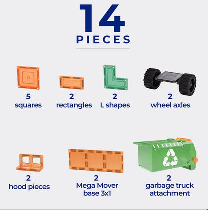 14 Piece Mega Recycling Truck - TileTek
