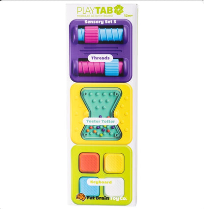 PlayTab Sensory Set 5 - Threads, Teeter Totter, Keyboard