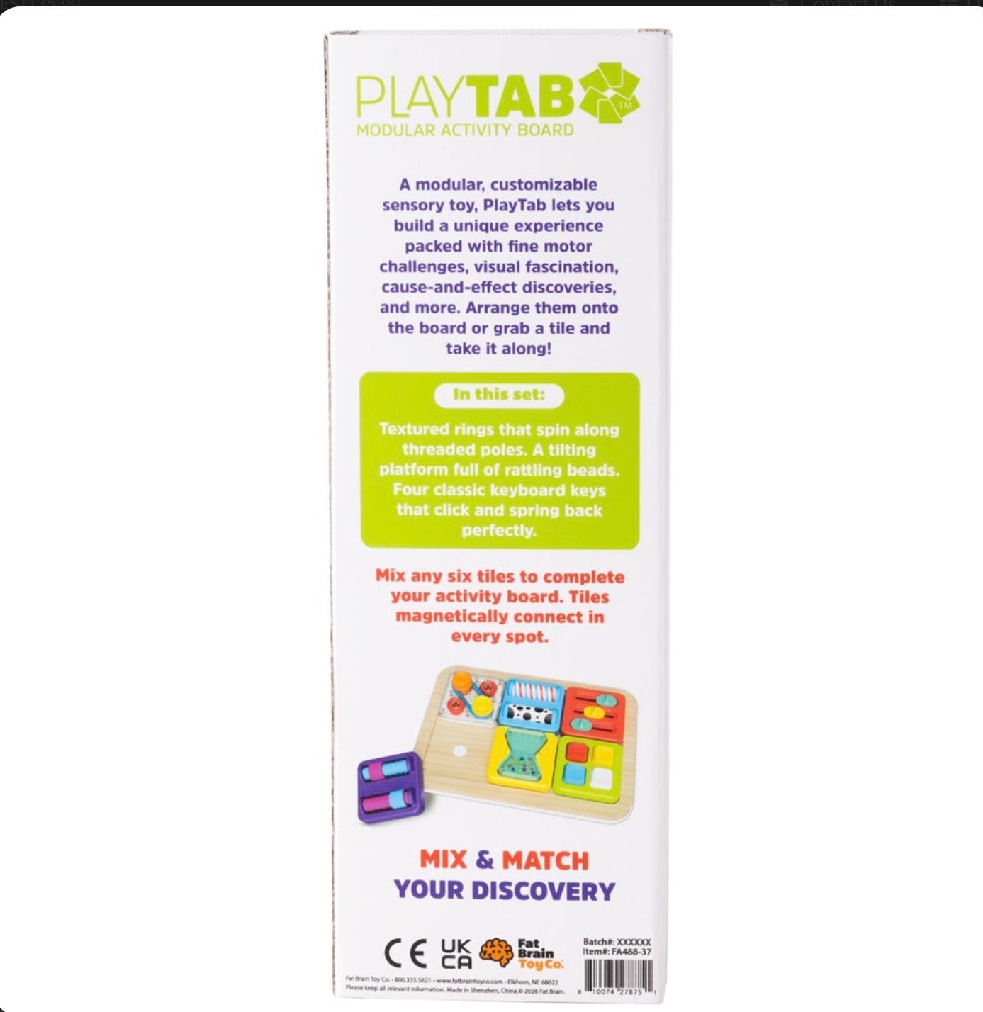 PlayTab Sensory Set 5 - Threads, Teeter Totter, Keyboard