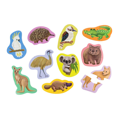Let’s Begin Puzzle 2pc - Aussie Animals