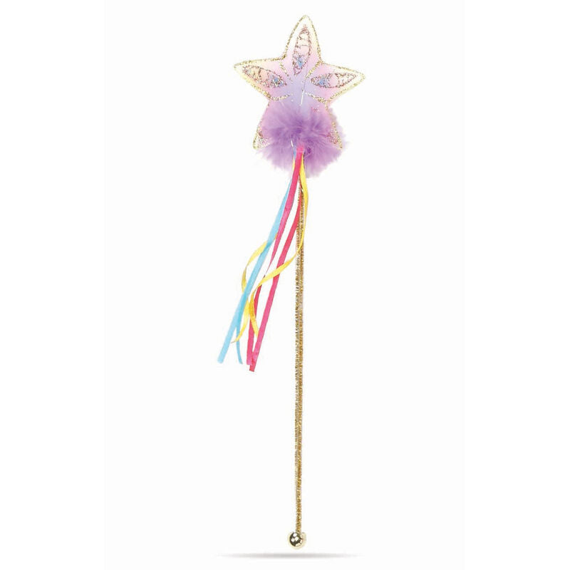 Multi Pastel Gold Glitter Rainbow Wand