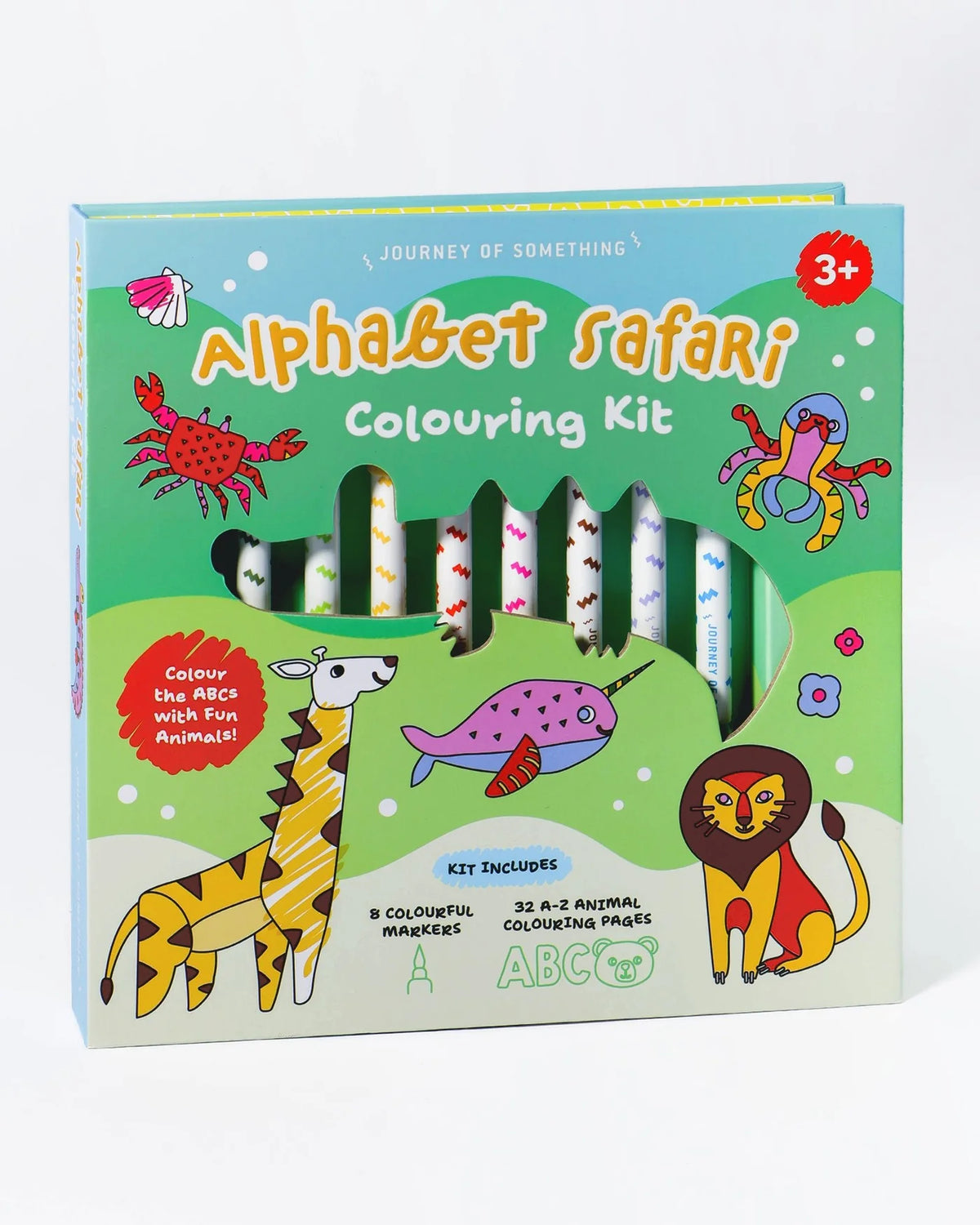 ALPHABET SAFARI COLOURING KIT