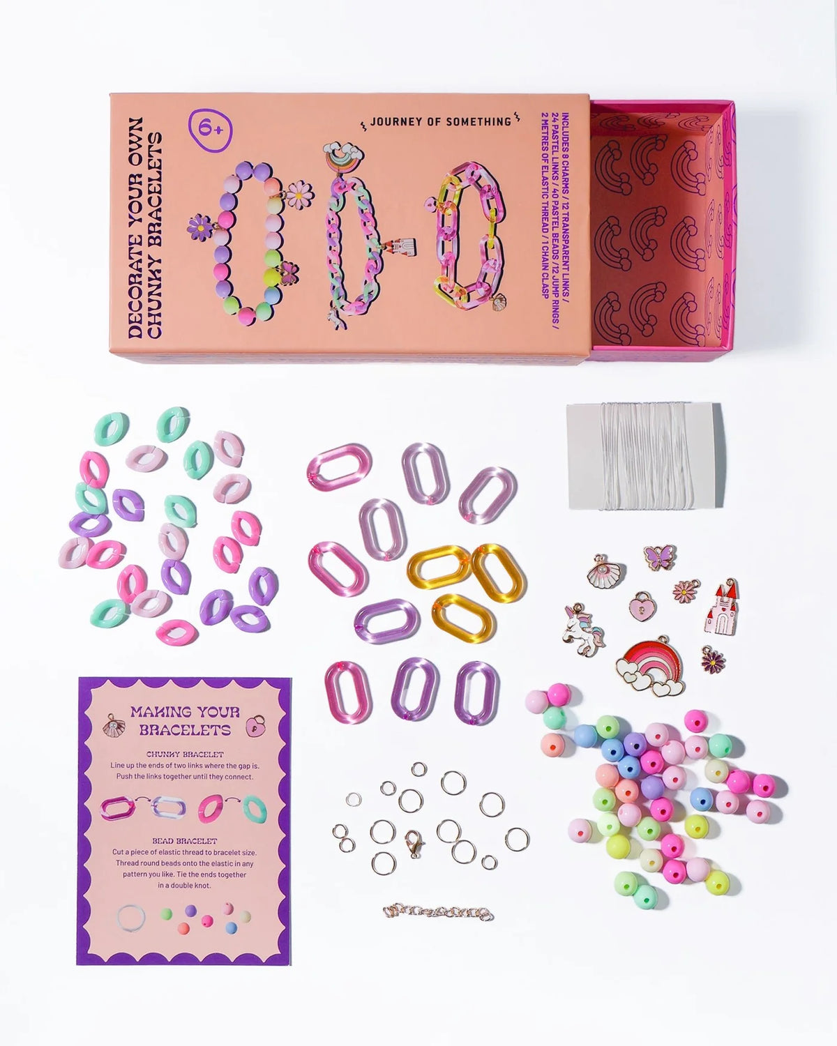 Decorate your own chunky bracelets
