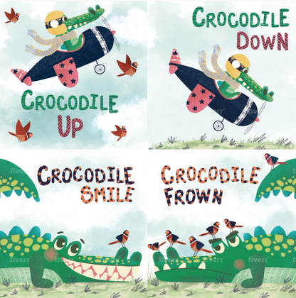 Crocodile One, Crocodile Two - Hardcover Book