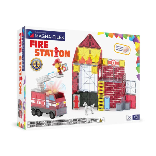 Magna-Tiles - Fire Station - 50 Piece Set