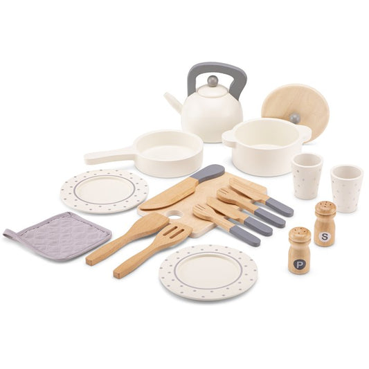 Tableware play set - Wooden 20pc