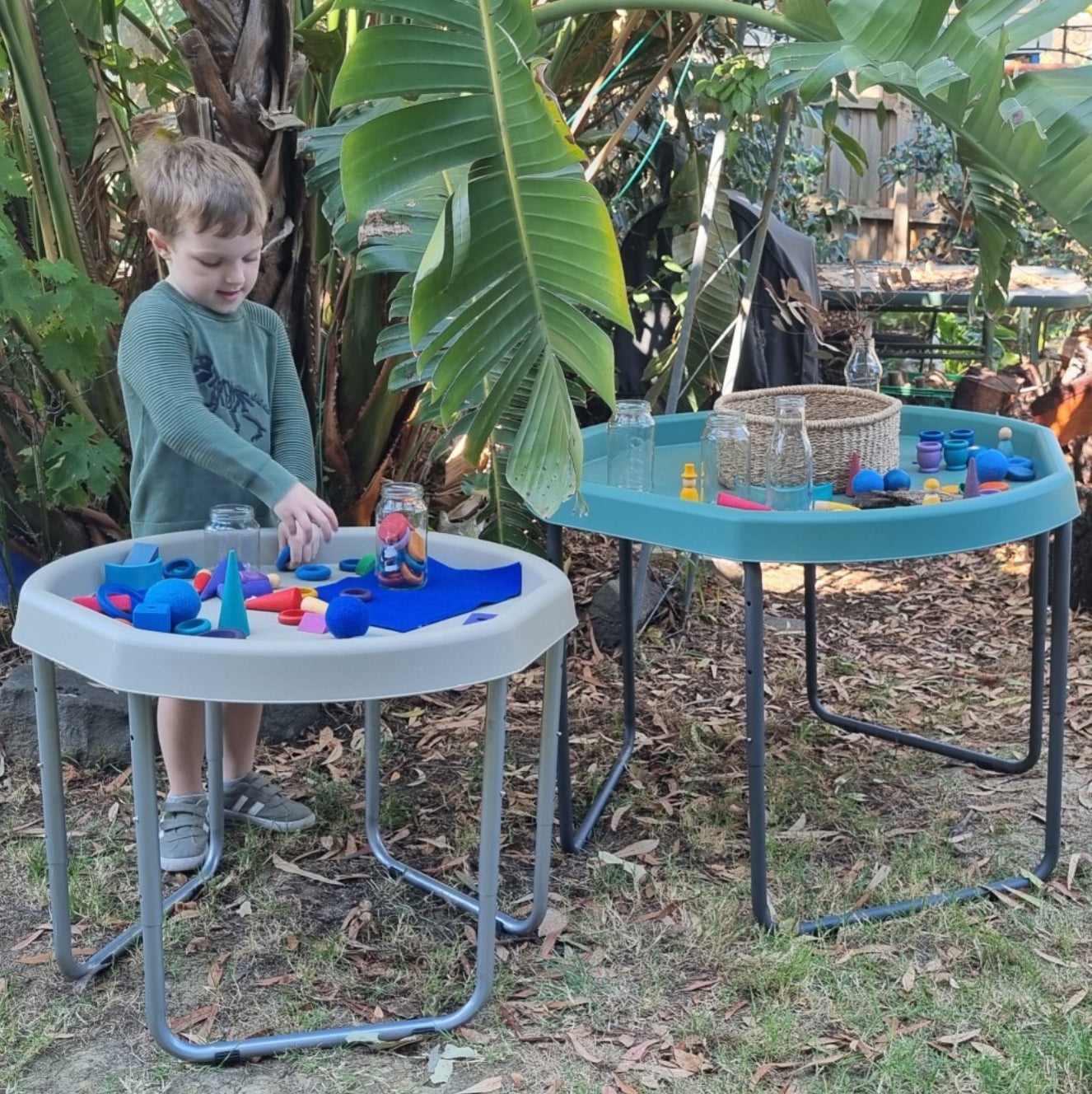 Hex Tuff Tray & Stand - Jungle Green