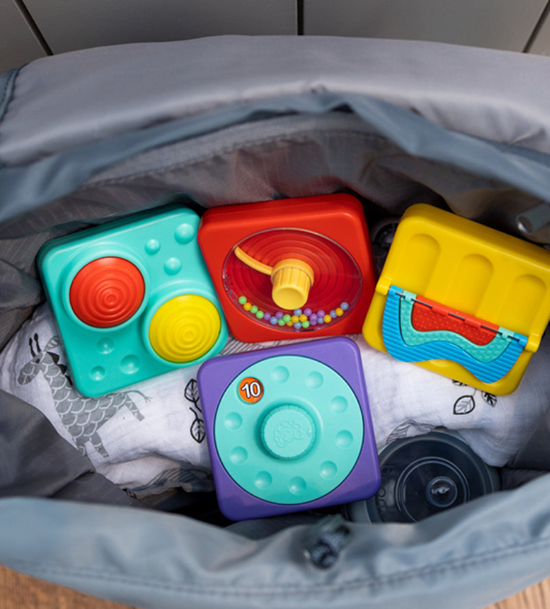 Playtab Sensory Set 2 - Latch Mirror, Picture Dial, Sweeper Tile