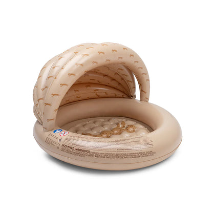 Inflatable Children’s Pool with Canopy - Leopard - 100cm-77cm