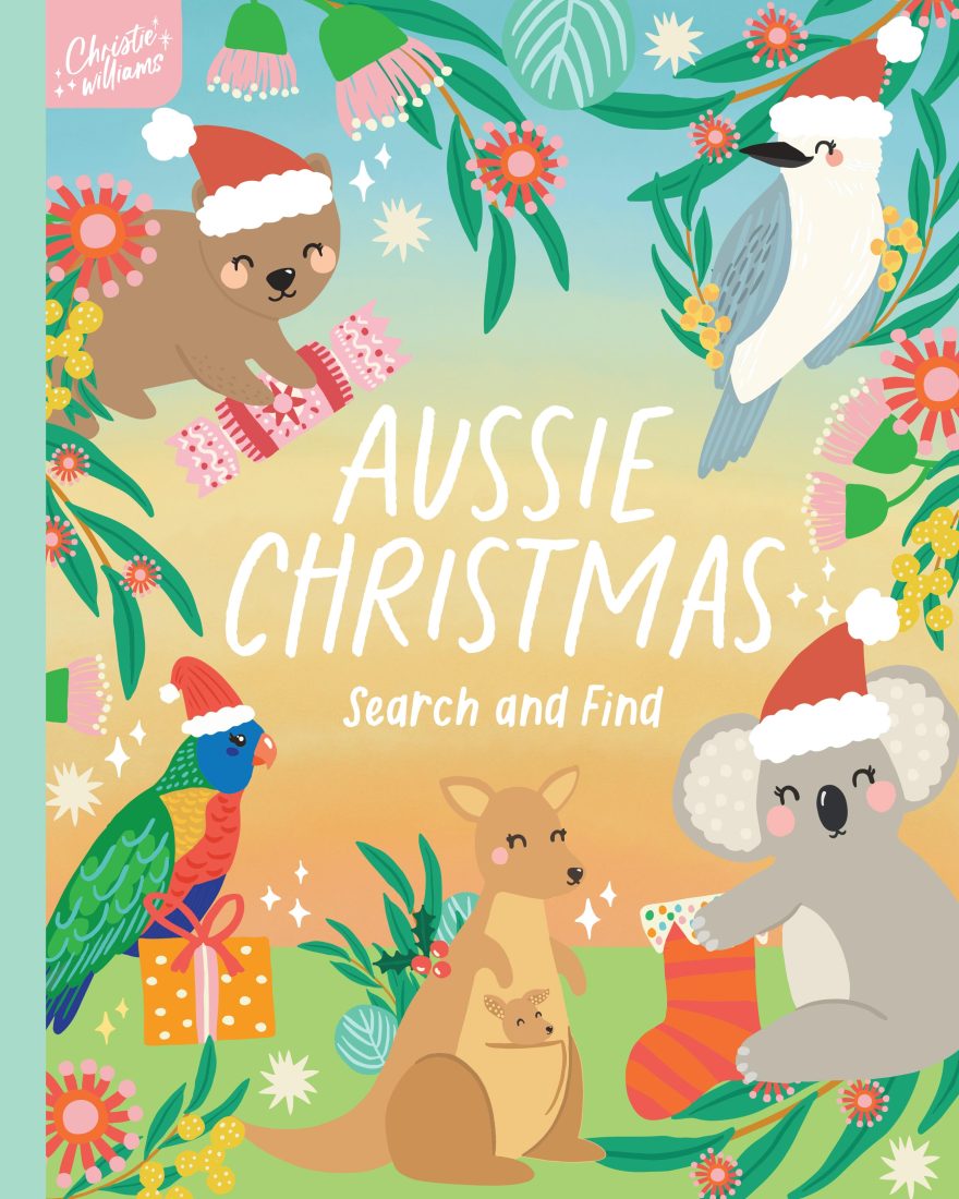 Aussie Christmas Search and Find - Hardcover Book