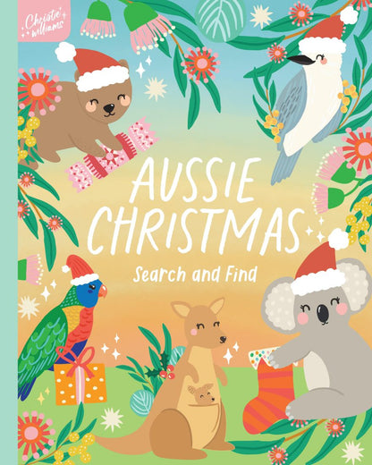 Aussie Christmas Search and Find - Hardcover Book
