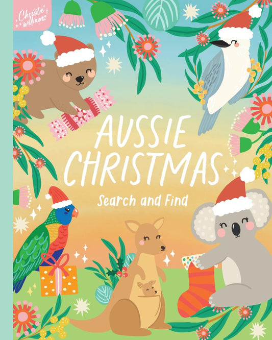 Aussie Christmas Search and Find - Hardcover Book