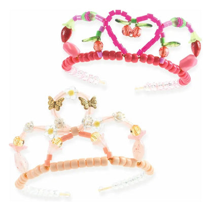 Duo of Tiaras Pink Bead Set