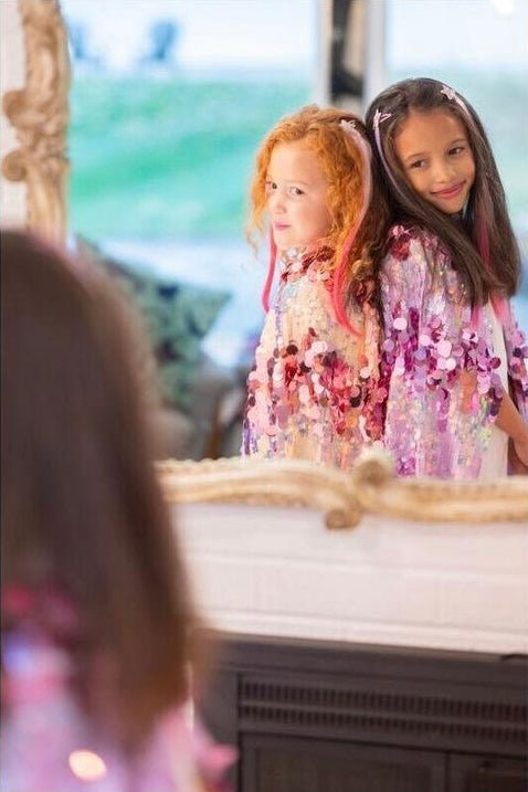 5th Avenue Purple Pailette Cape Size 4-6