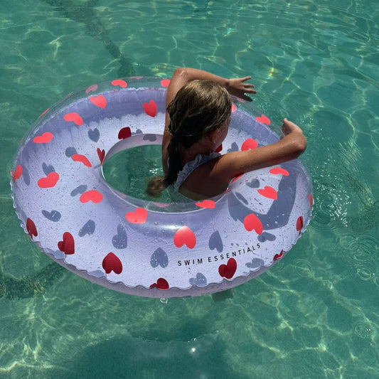 Inflatable Swim Ring - Sweet Hearts 55cm
