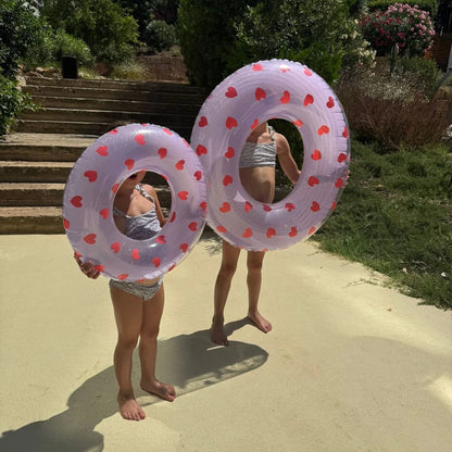 Inflatable Swim Ring - Sweet Hearts 55cm