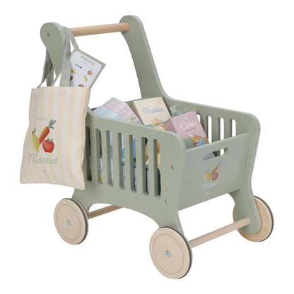 Wooden Play Shopping Trolley