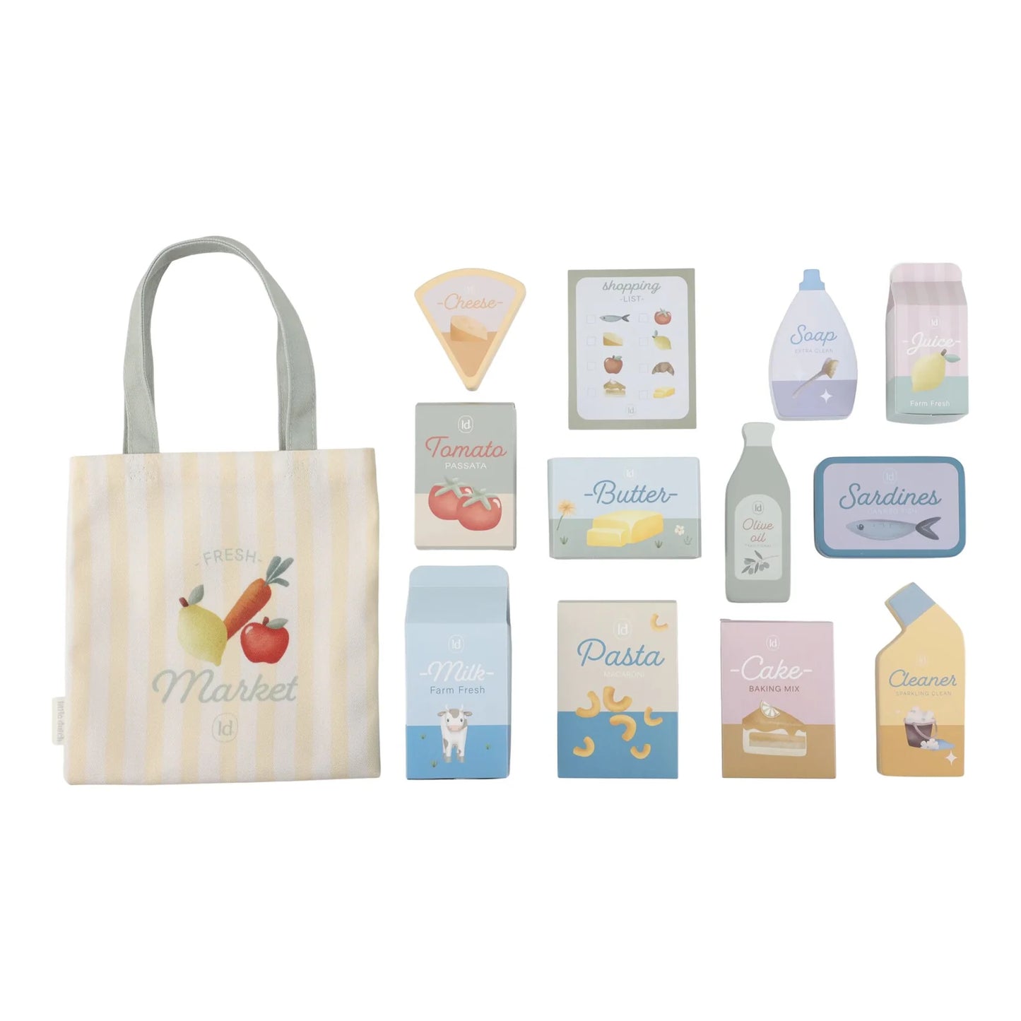 Wooden Play Shopping Trolley