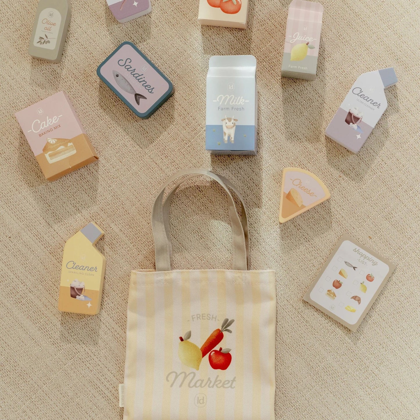 Wooden Play Shopping Trolley