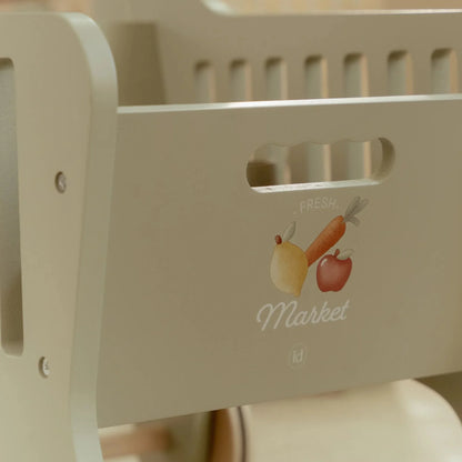 Wooden Play Shopping Trolley