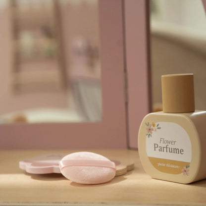 Large Wooden Dressing Table with Mirror