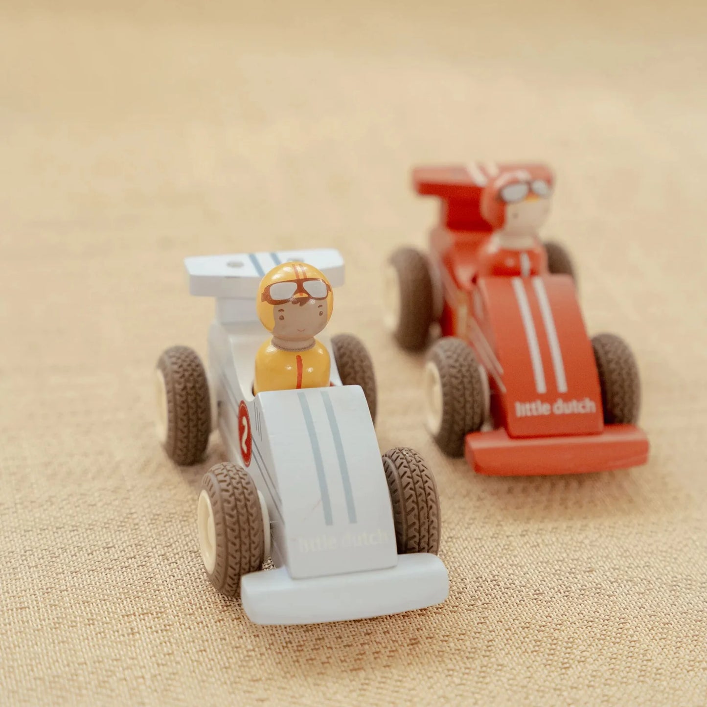 Wooden Pullback Racecars